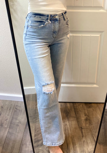 Vervet Lightwash 90’s Wide Leg Flare Denim