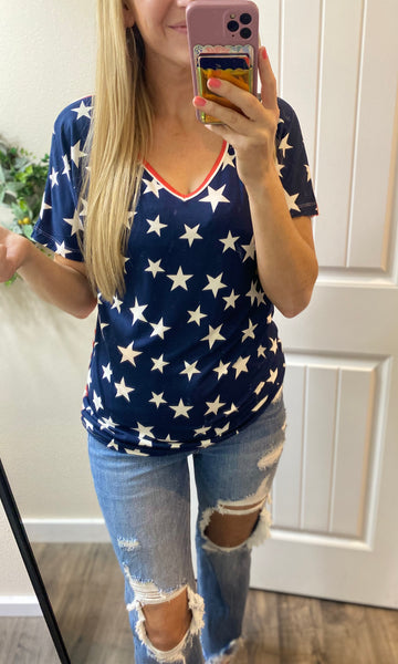 Stars Cozy Short Sleeve Tee