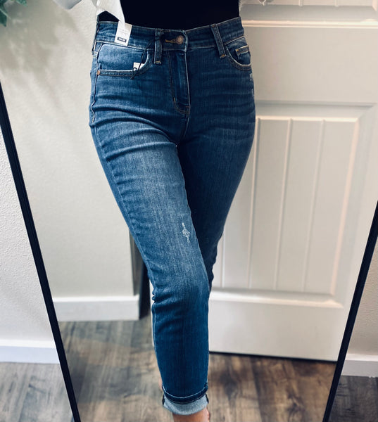 Judy Blue Relaxed Fit Cropped Denim