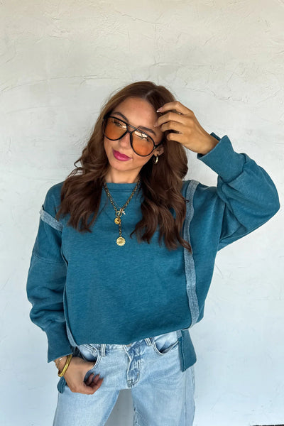 Blakeley Fall Exposed Seam Crew Pullovers