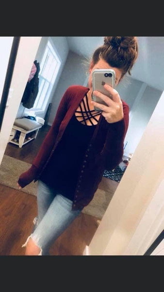 Snap Button Cardigan