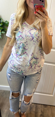 Favorite Floral Pocket Tee