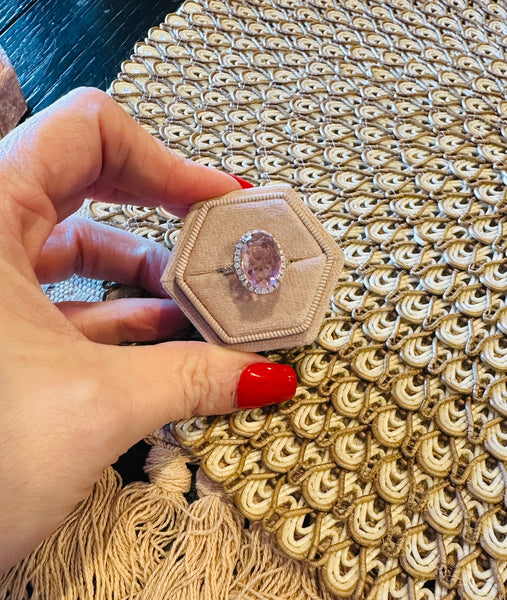Katherine Pink Oval Ring