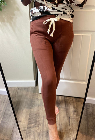 Ampersand Ave. Mahogany Fleece Joggers