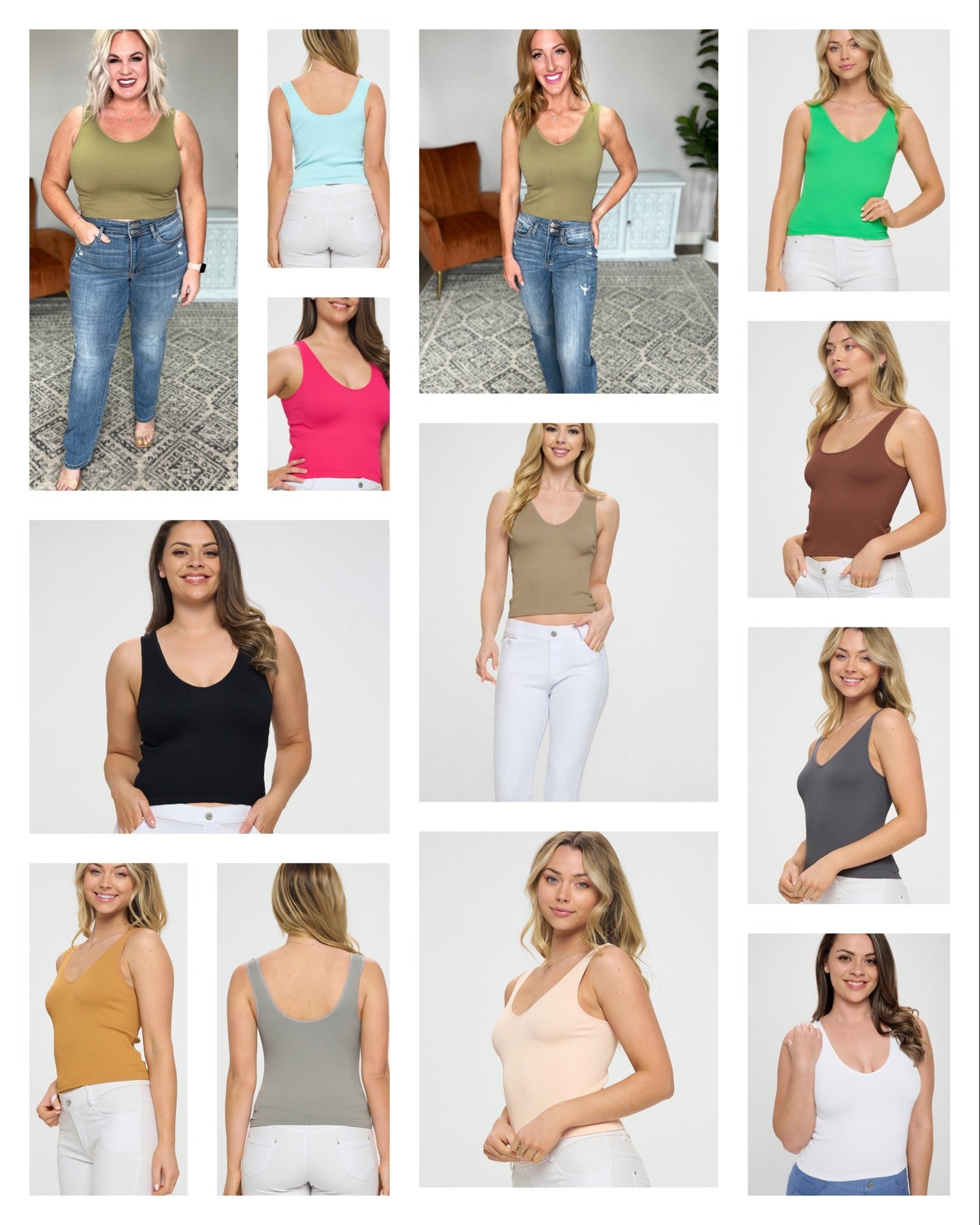 Ribbed Seamless Reversible Cropped Cami