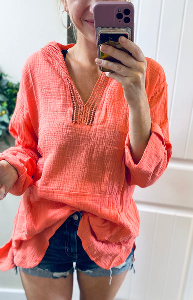 Coral Beach Pullover