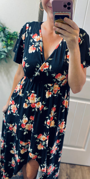 Floral Hi-Low Dress