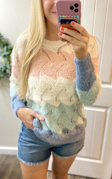 Dusty Colorblock Sweater