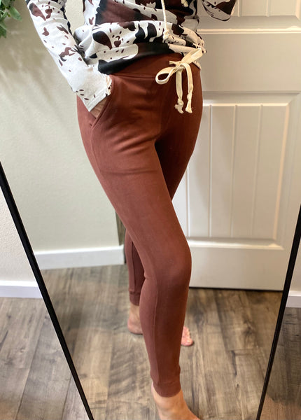 Ampersand Ave. Mahogany Fleece Joggers