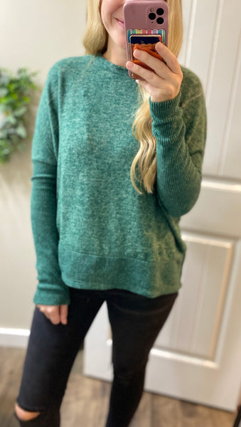 Brushed Melange Hacci Dolman Sweater