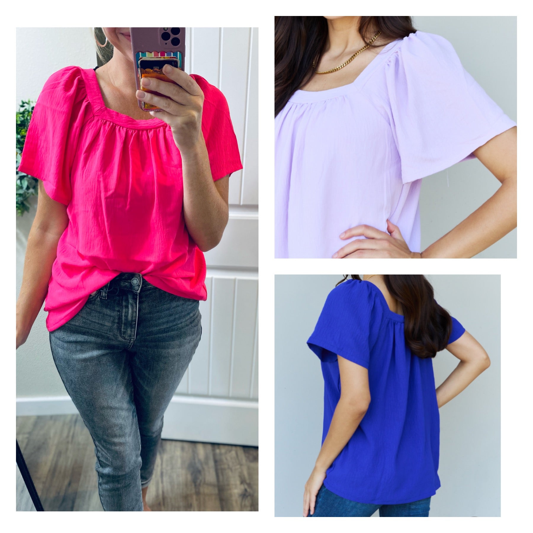 Square Neck Blouses