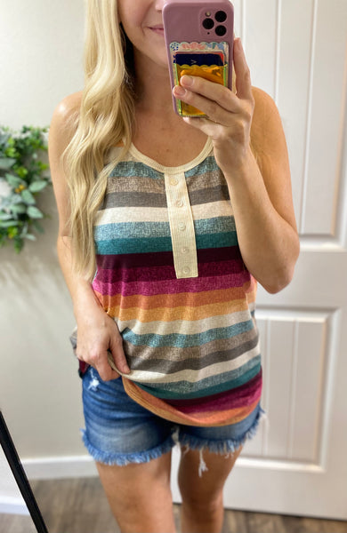 Multi Color Button Tank