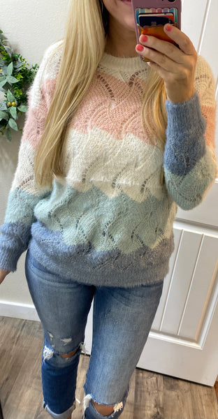 Dusty Colorblock Sweater