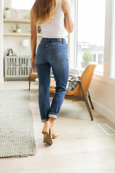 Judy Blue Matte Black Button Fly Distressed Denim