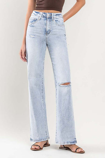 Vervet Lightwash 90’s Wide Leg Flare Denim