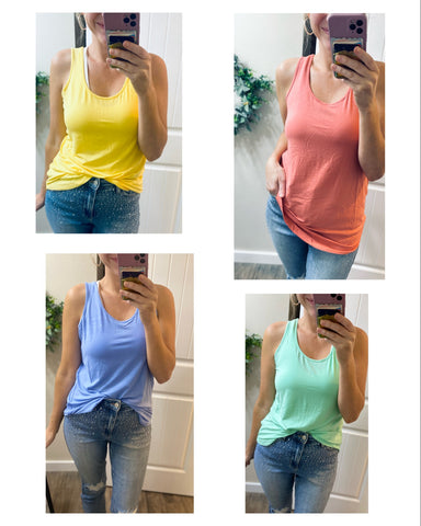 Sleeveless Round Neck Tank