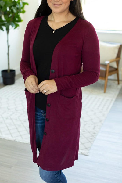 Long Button Cardigans