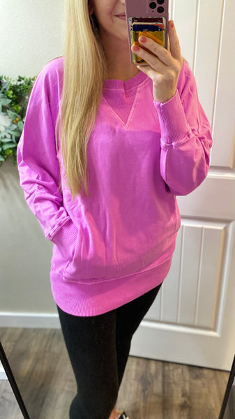 Spring French Terry Pullover