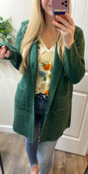 Hooded Pocket Cardigan