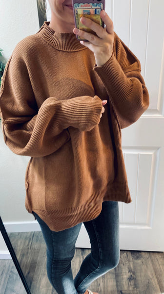 Oversized Side Slit Sweater