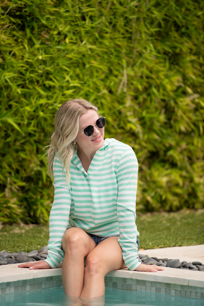 MM Summer Striped Hoodies (Green, Blue, or Lemon)