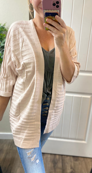 Cream Slouchy Summer Cardigan