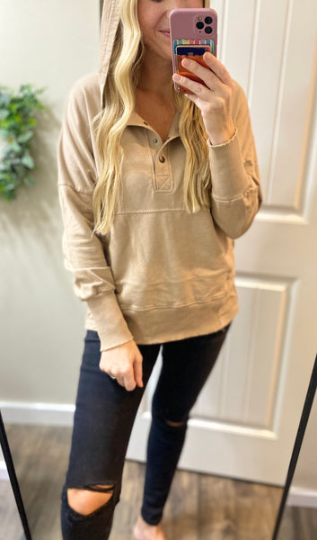 French Terry Snap Pullover (fg)