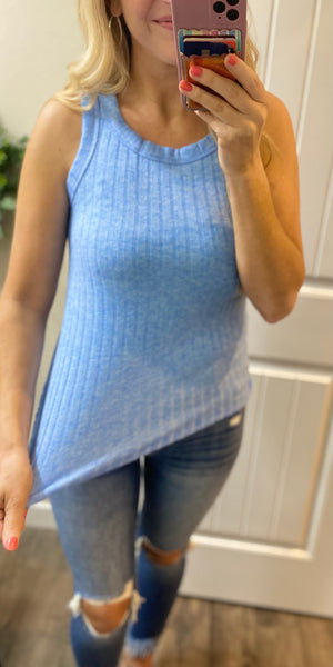 Soft Ribbed Scoop Tank