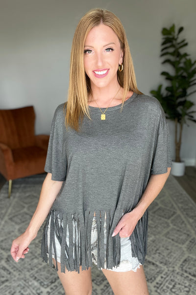 Fringe Hem Top