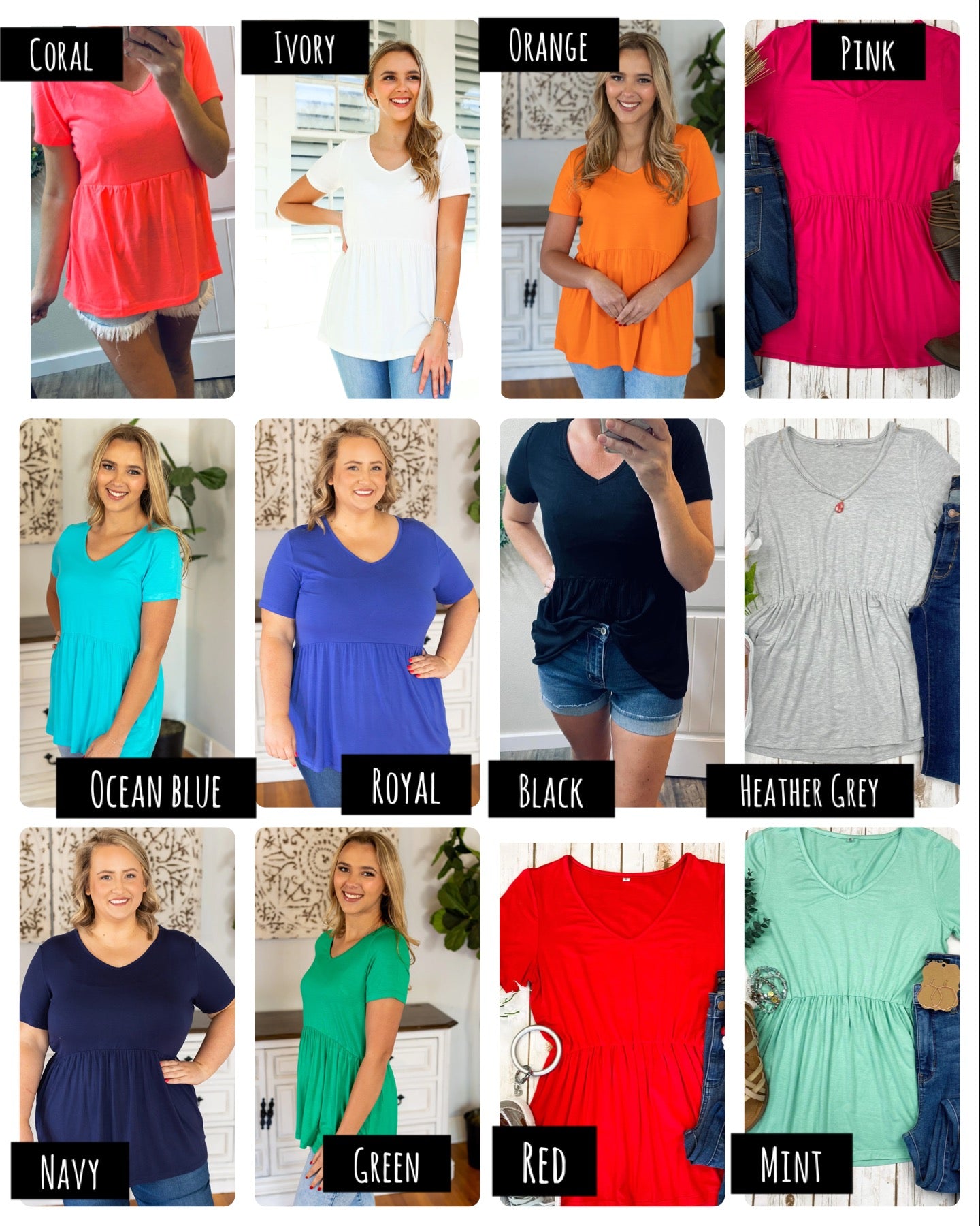 Ruffle Babydoll Top