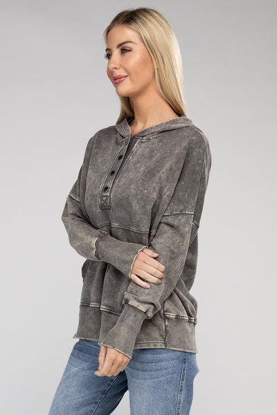 French Terry Snap Pullover (fg)