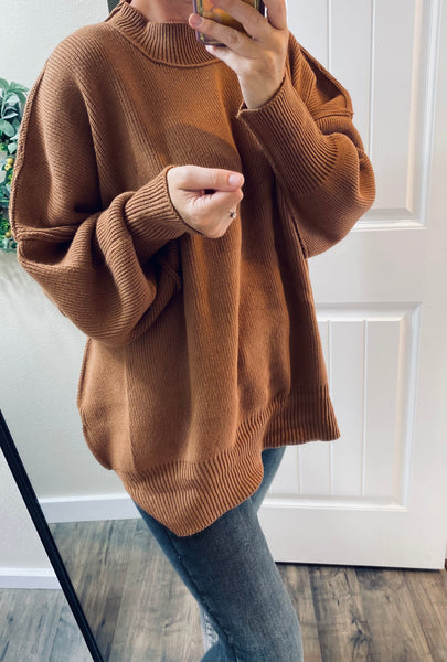 Oversized Side Slit Sweater