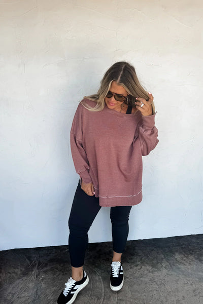 Preorder Washed High Low Sweatshirts