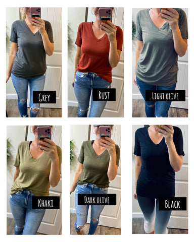 Fall Favorite Short Sleeve Tops