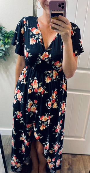 Floral Hi-Low Dress