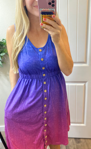 Button Down Sleeveless Dresses