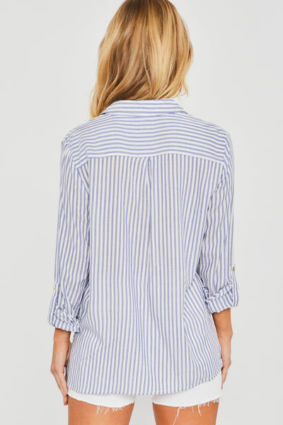 Striped Button Down Dress Shirt