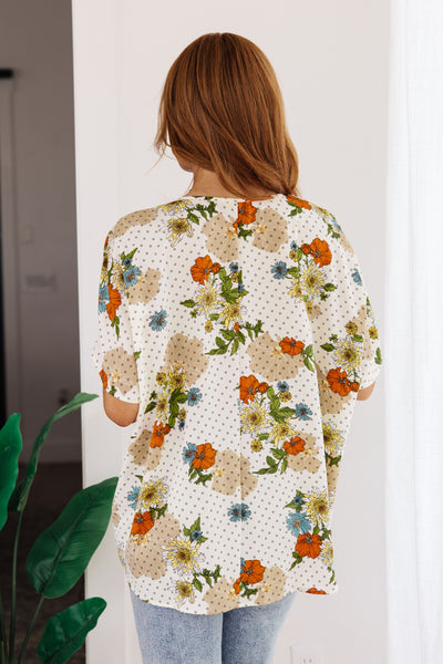 Sale! Floral V-Neck Blouse