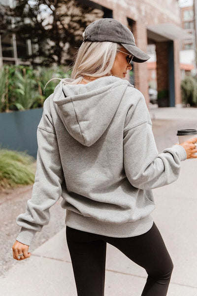 Ampersand Ave. Grey 1/2 Zip Comfort Hoodie