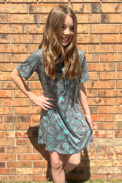Kids Navajo Concho Dress