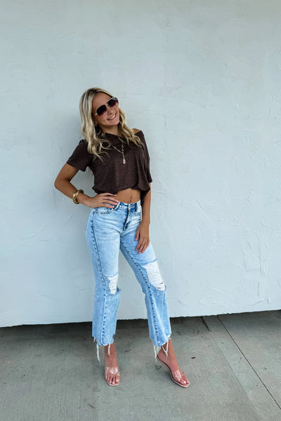 Blakeley Boyfriend Fit V-neck Tees