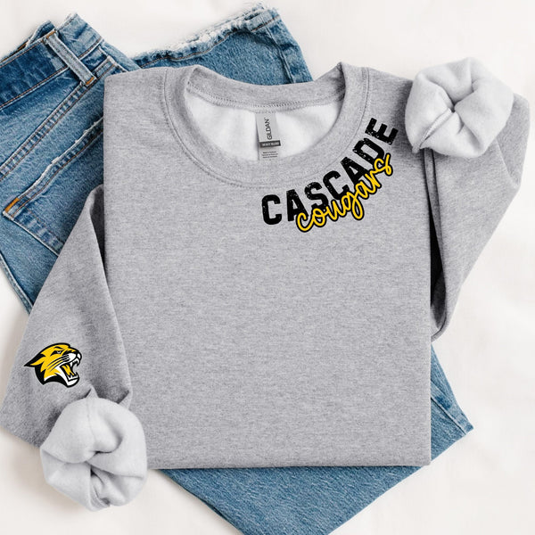 Preorder Custom Neck/Logo Sleeve Sweatshirt or Tee