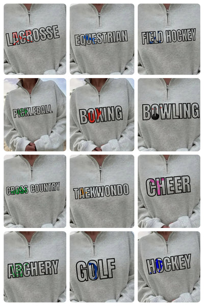 Preorder Custom Sports/Activity Sweatshirt, Tee, or Tank