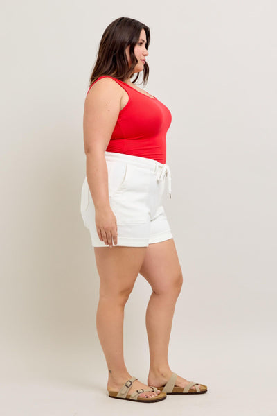 Judy Blue High Waist Cuff Denim Shorts (Small through XL)