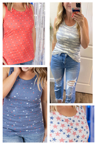 Summer Micro-Ribbed Tanks