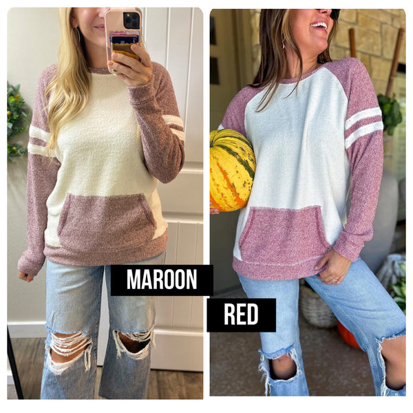 Sale! Sporty Contrast Pullovers