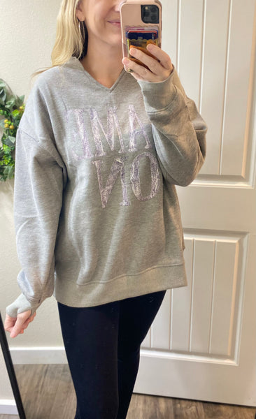 Oversized Game On Pullover