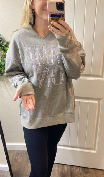 Oversized Game On Pullover
