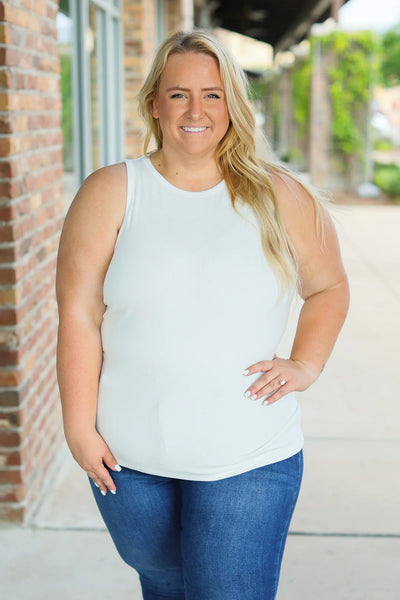 Restock High Neck Ribbed Tanks