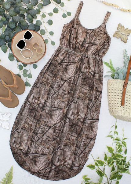 MM Camo Midi Dress